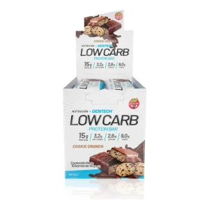 Low Carb Gentech Barra Proteina Sabor Cookies Crunch