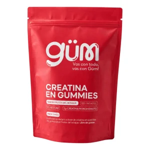 Creatina Monohidrato GUM Gomitas Frutos Rojos