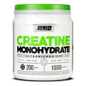 Creatine Monohydrate Star Nutrition 1kg Sin Sabor