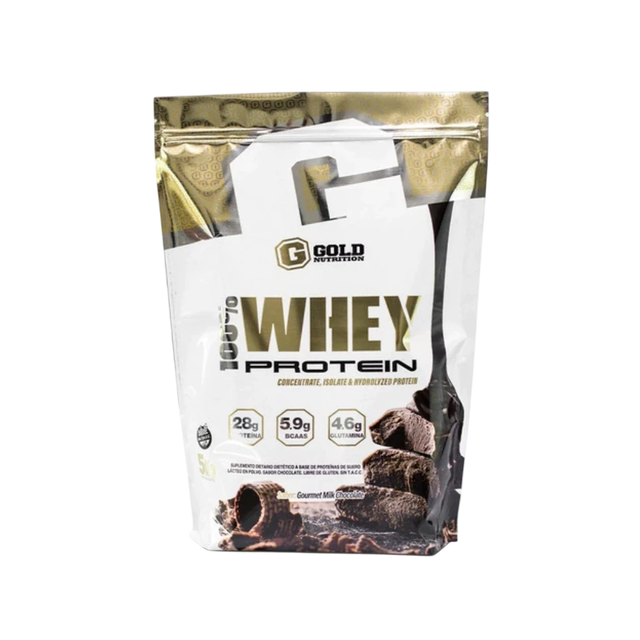Gold Nutrition · 100% Whey Protein - Sabor: Gourmet Vainilla 5lb
